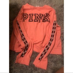 PINK Crewneck Pullover • L